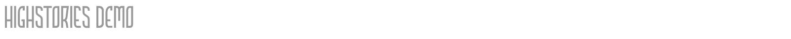 Highstories font preview
